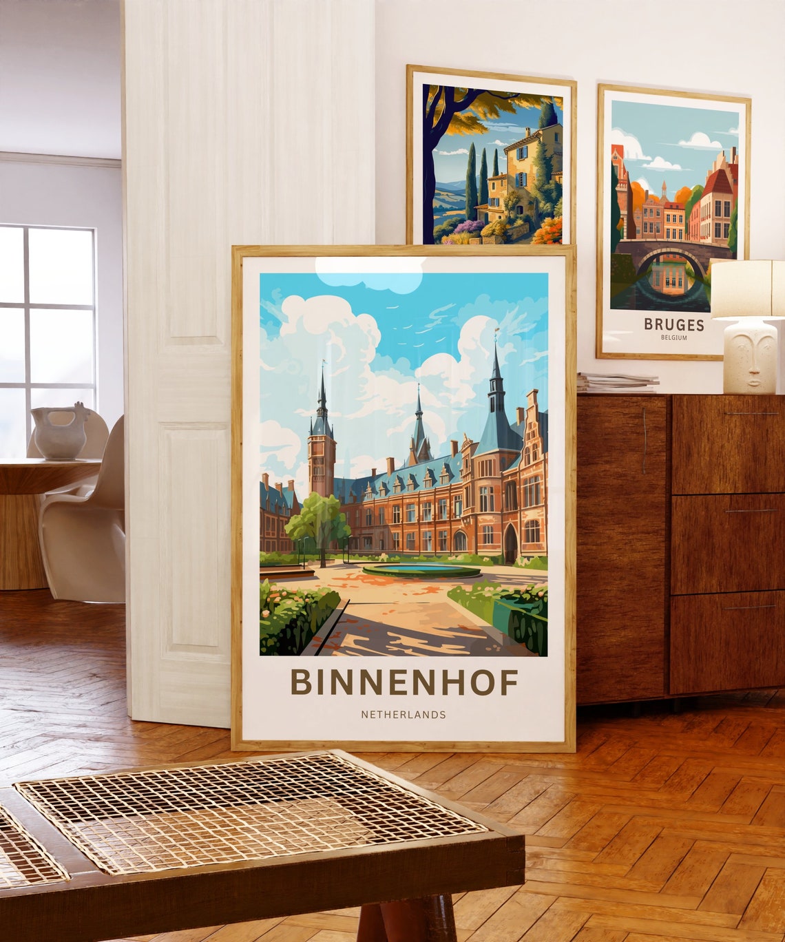 Binnenhof Netherlands Historic Courtyard Fountain Garden Poster - Image 5