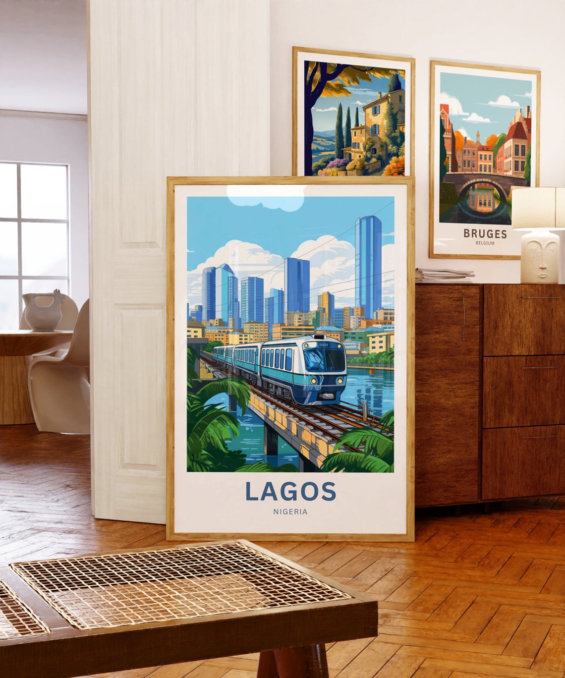 Personalized Lagos Print Lagos Poster Nigeria Wall Art Framed Present Gift Africa Present - Image 5