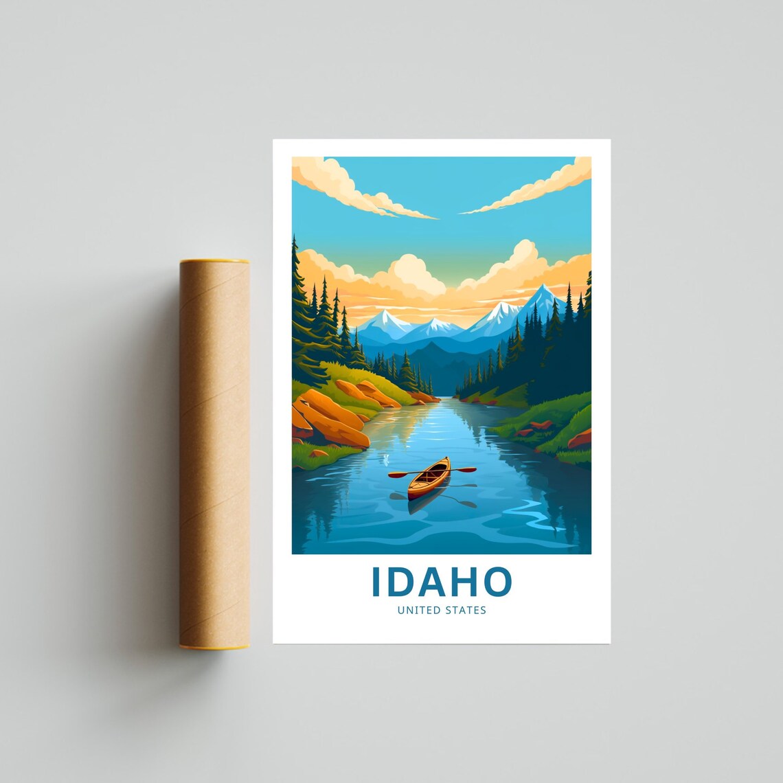Idaho Personalized Travel Print Travel Poster - Image 4