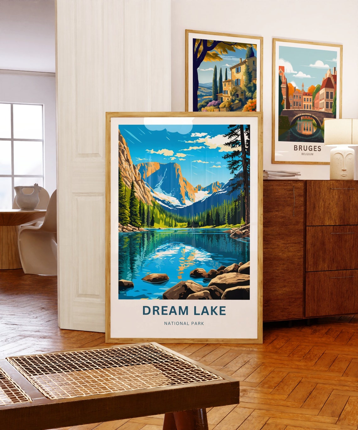 Personalized Dream Lake National Park Rocky Mountain Reflection Poster - Image 5