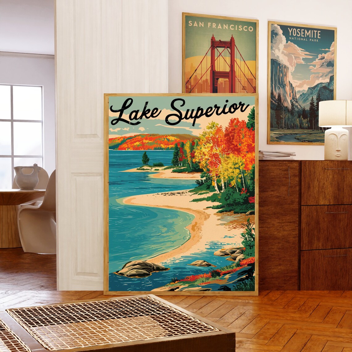 Lake Superior Vintage Travel Poster Art Print - Image 5