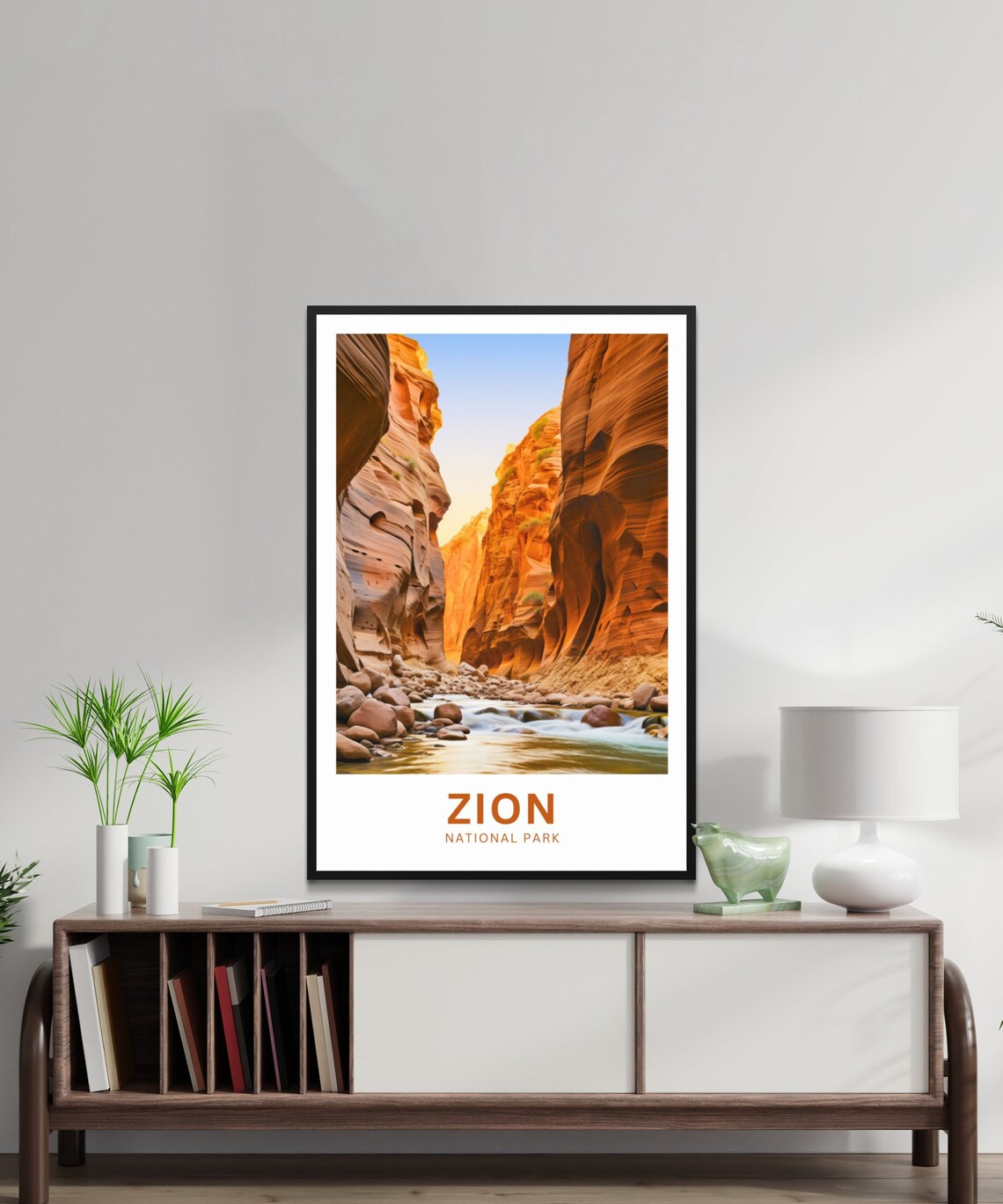 Zion Travel Poster, Utah National Park Wall Art - Image 2
