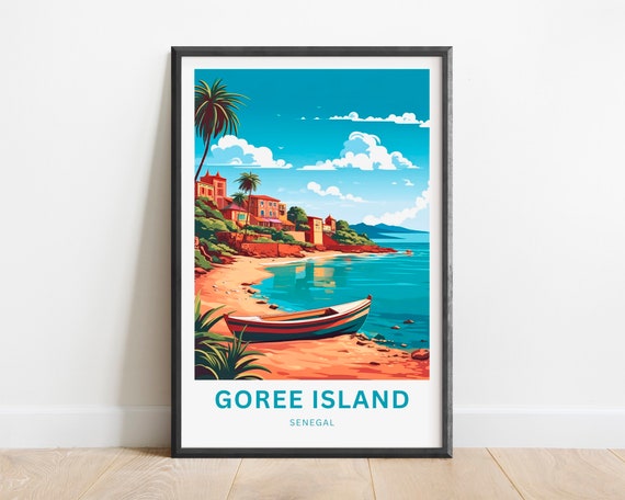 Goree Island Travel Print Goree Island Poster Senegal Wall Art Framed Present Gift Senegal Present