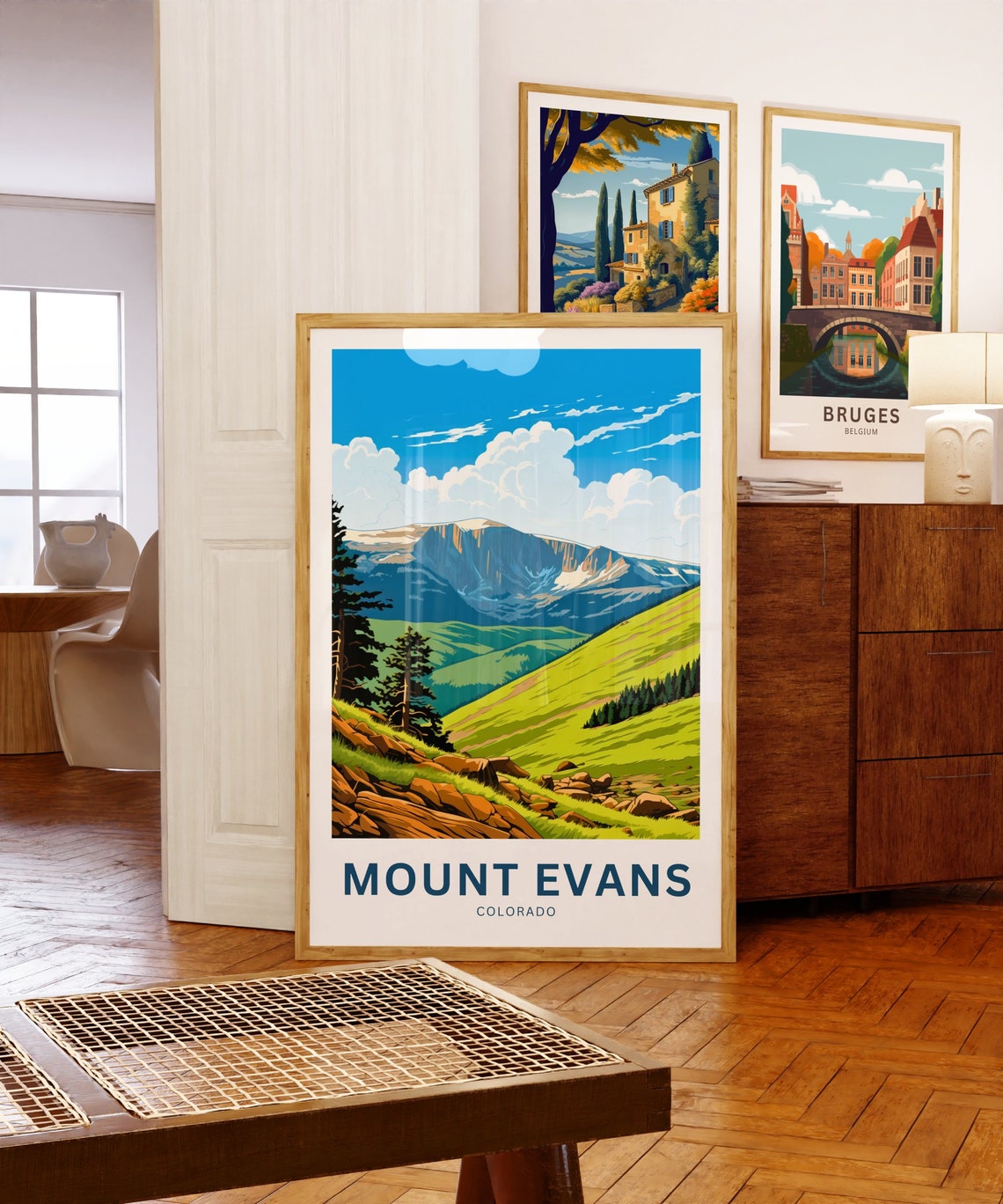 Mount Evans Colorado Alpine Meadow Personalized Travel Poster - Image 5