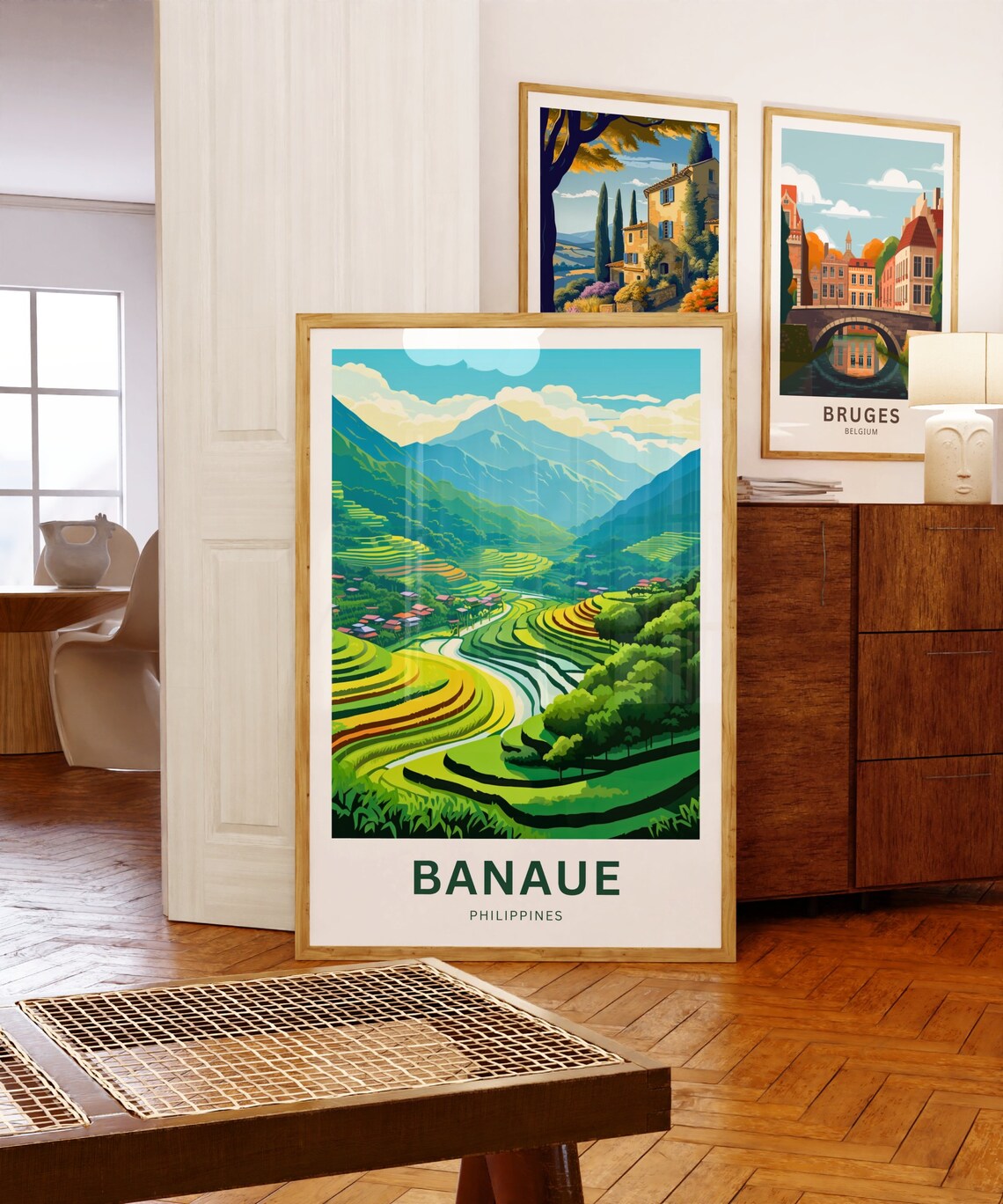Banaue Philippines Rice Terraces Valley Personalized Travel Poster - Image 5
