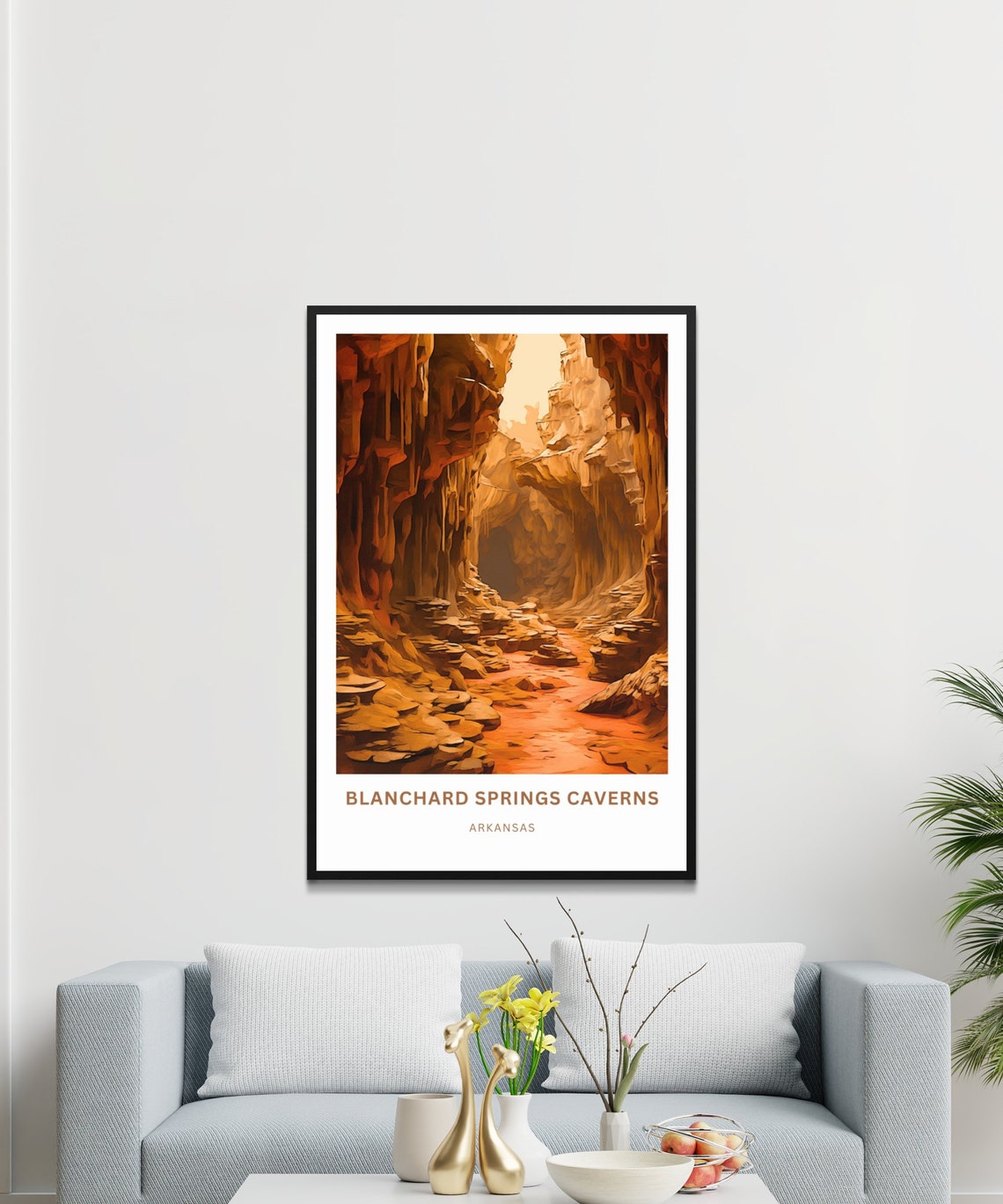 Blanchard Springs Caverns Arkansas Underground Cave Travel Poster - Image 3