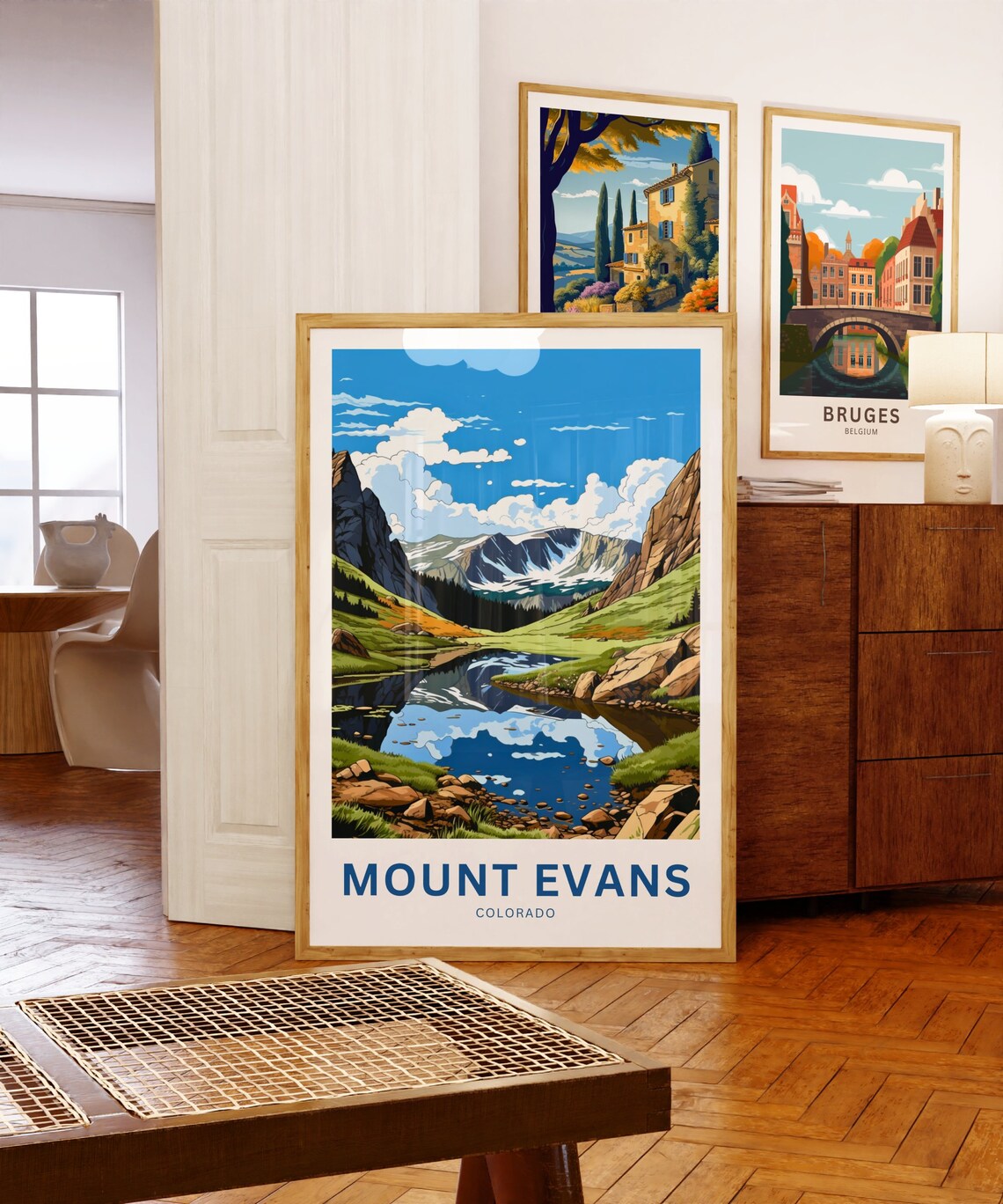 Mount Evans Travel Poster, Colorado Landscape - Image 5