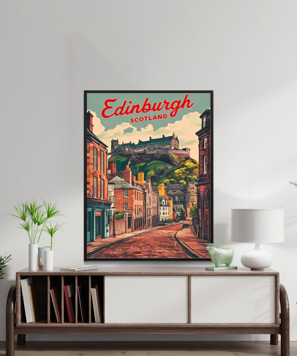 Edinburgh Vintage Travel Poster Wall Art Print - Image 2