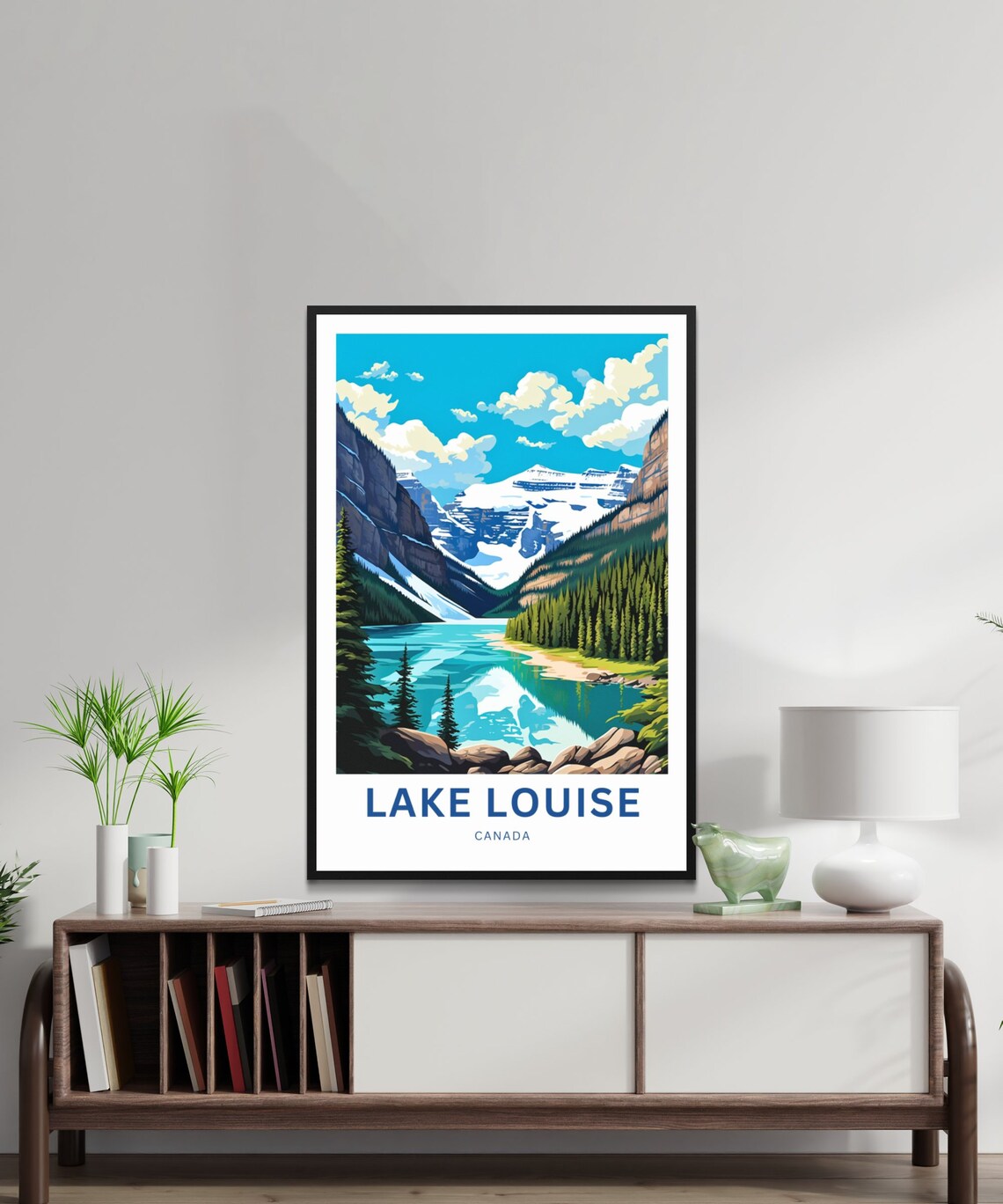 Personalized Lake Louise Travel Poster, Canada Wall Art - Image 2