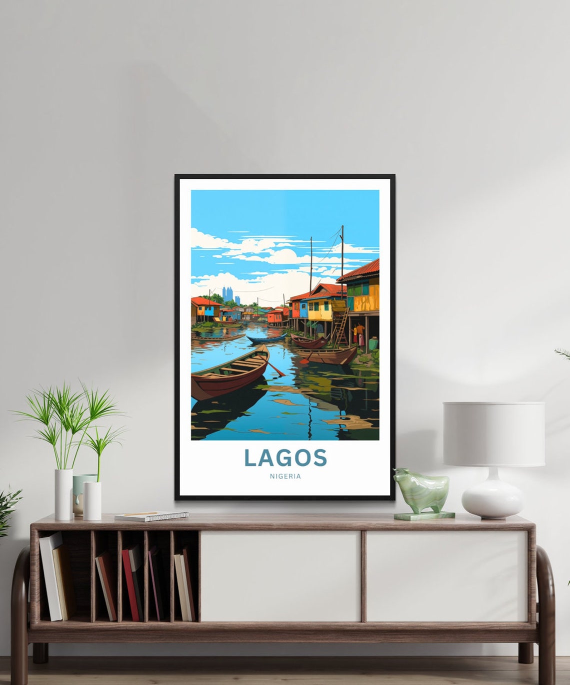 Lagos Print Lagos Poster Nigeria Wall Art Framed Present Gift Africa Present - Image 2