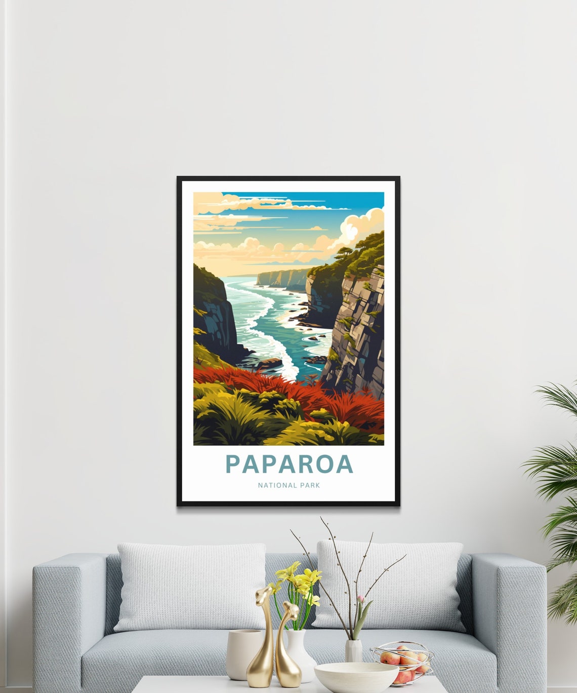 Personalized Paparoa National Park Sea Cliffs Coast Travel Poster - Image 3