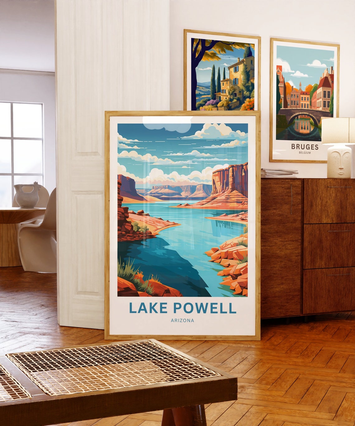 Lake Powell Arizona Red Rock Canyon River Custom Travel Poster - Image 5
