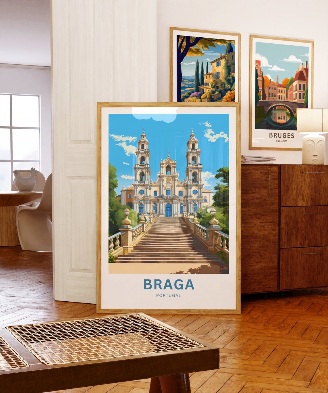 Braga Portugal Grand Staircase Baroque Sanctuary Personalized Poster - Image 5