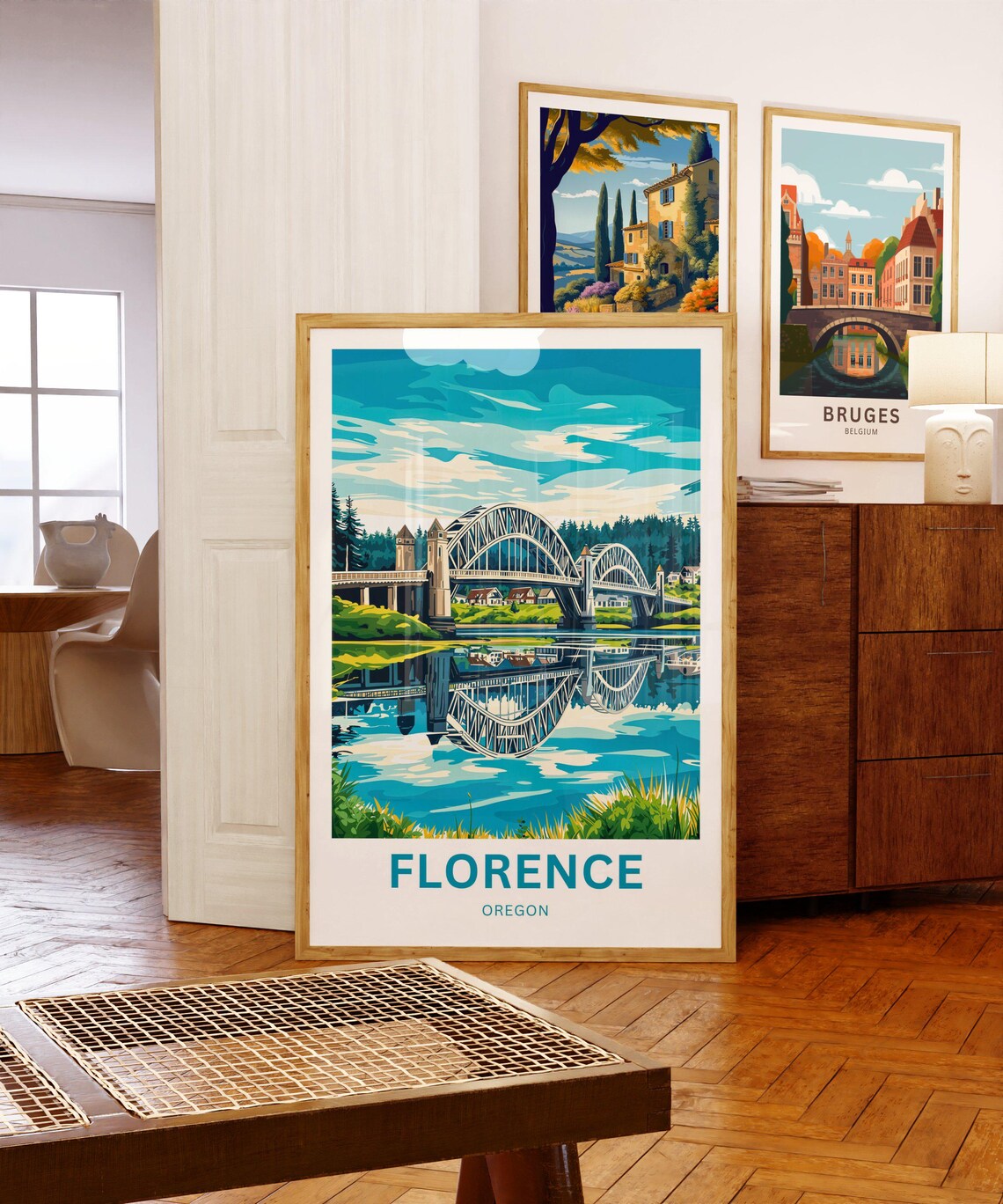 Florence Travel Poster, Oregon Wall Art Print - Image 5