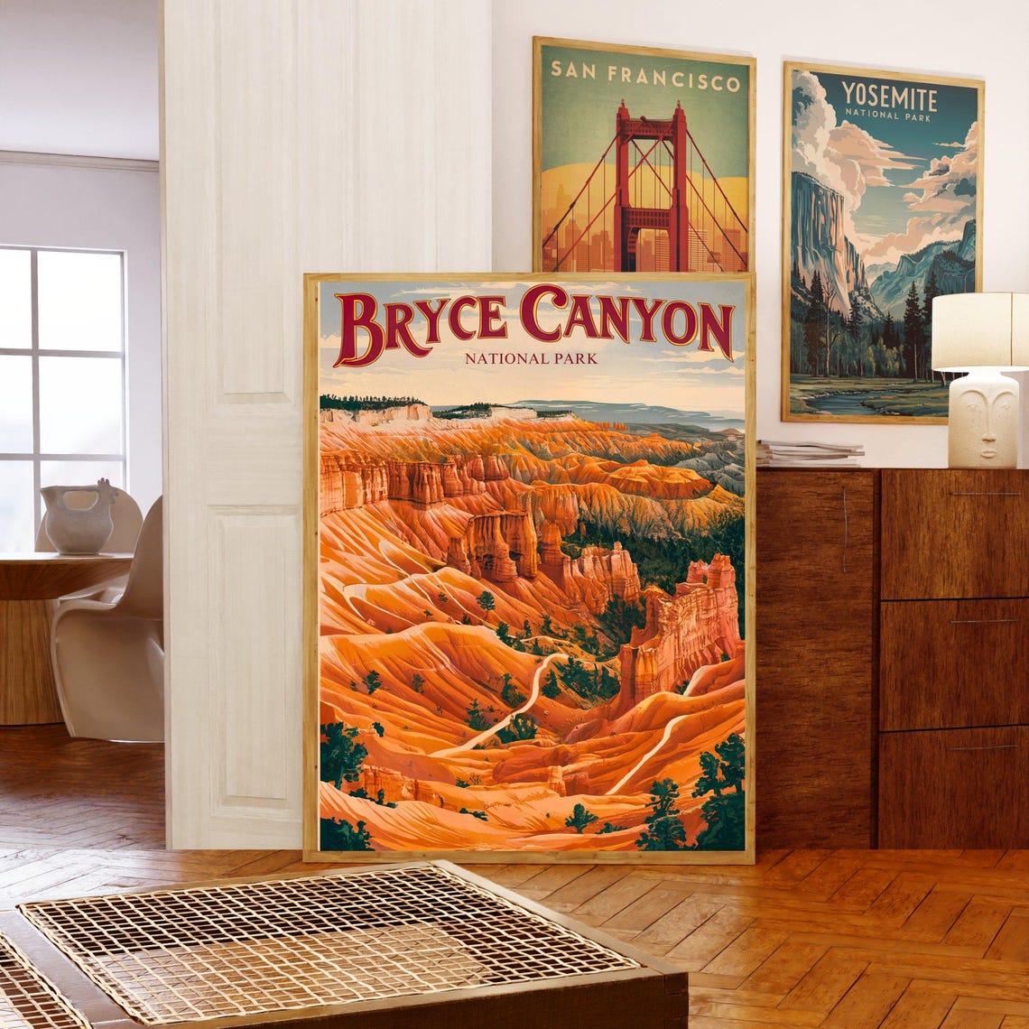 Bryce Canyon National Park Vintage Hoodoo Amphitheater Poster - Image 3