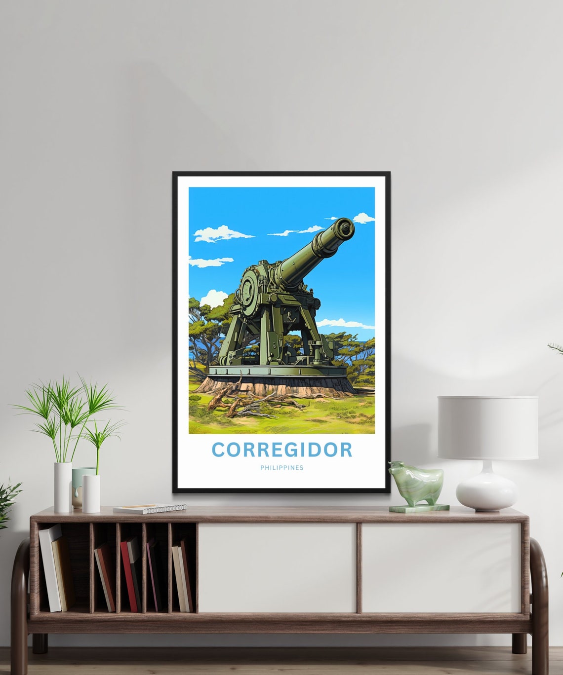 Corregidor Philippines Personalized Historic Coastal Cannon Poster - Image 2