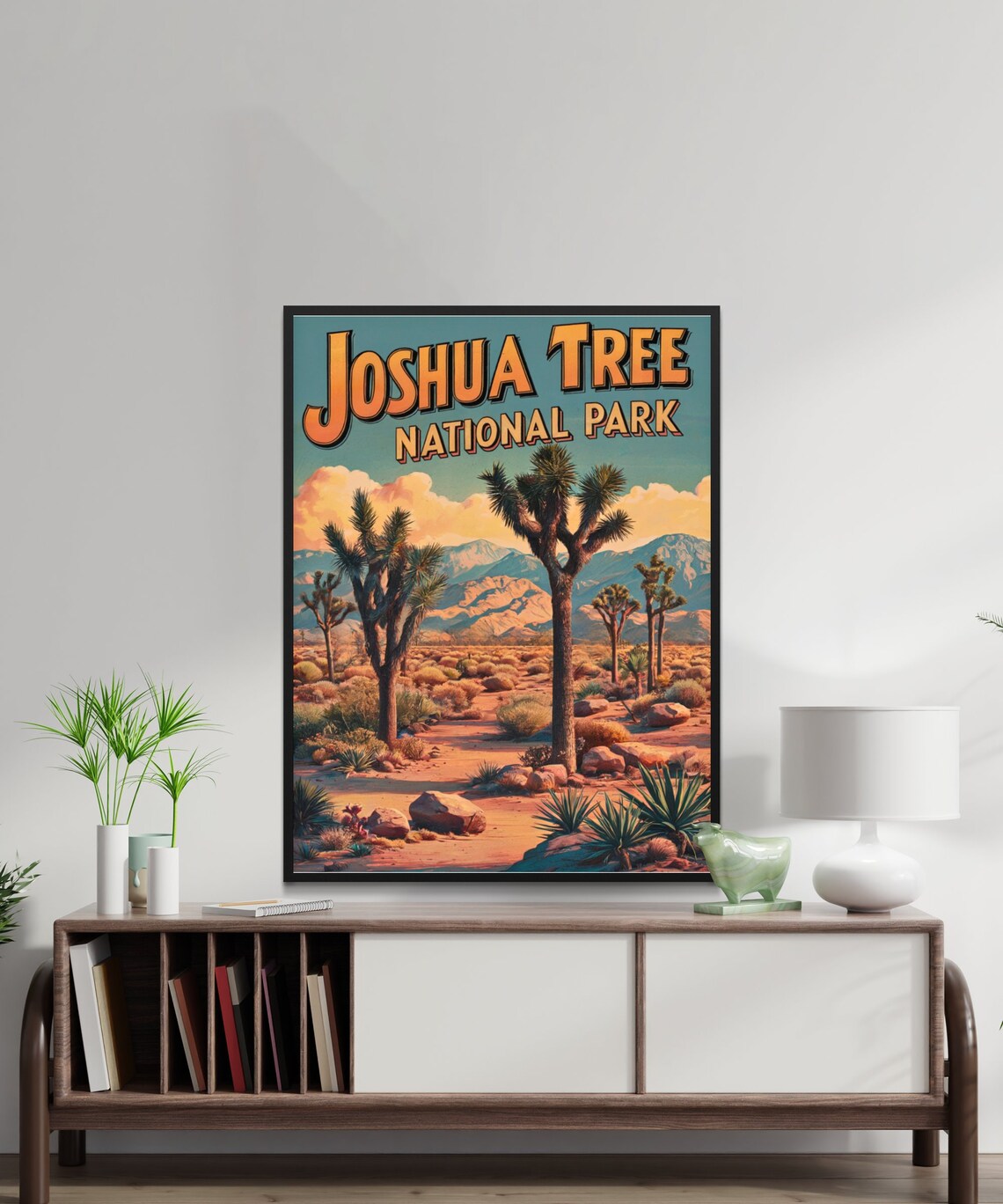 Joshua Tree National Park Desert Landscape Vintage Travel Poster - Image 2