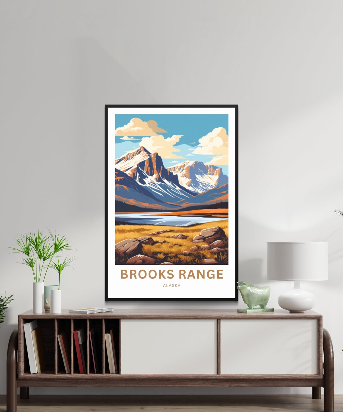 Brooks Range River Travel Poster, Alaska Landscape - Image 2