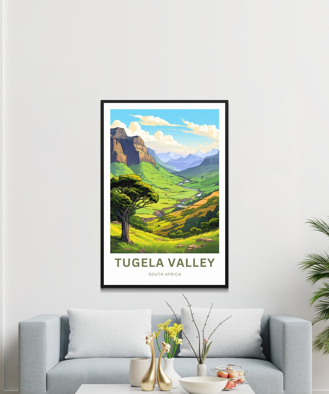 Tugela Valley South Africa River Valley Escarpment Travel Poster - Image 3