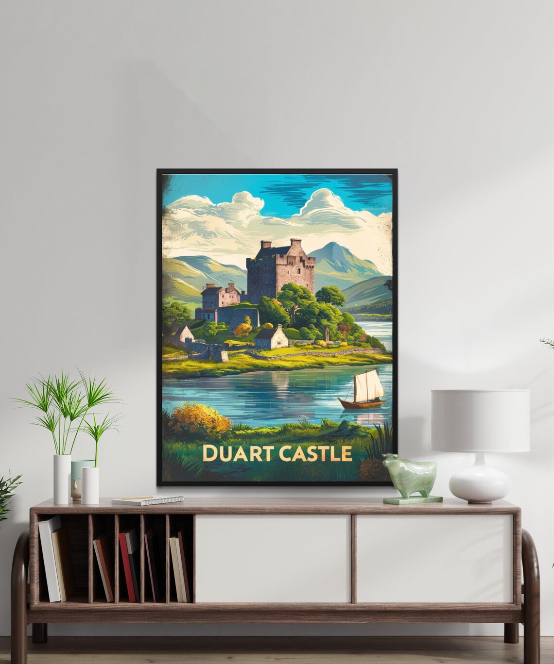 Duart Castle Vintage Travel Poster, Scotland Travel Poster - Image 3