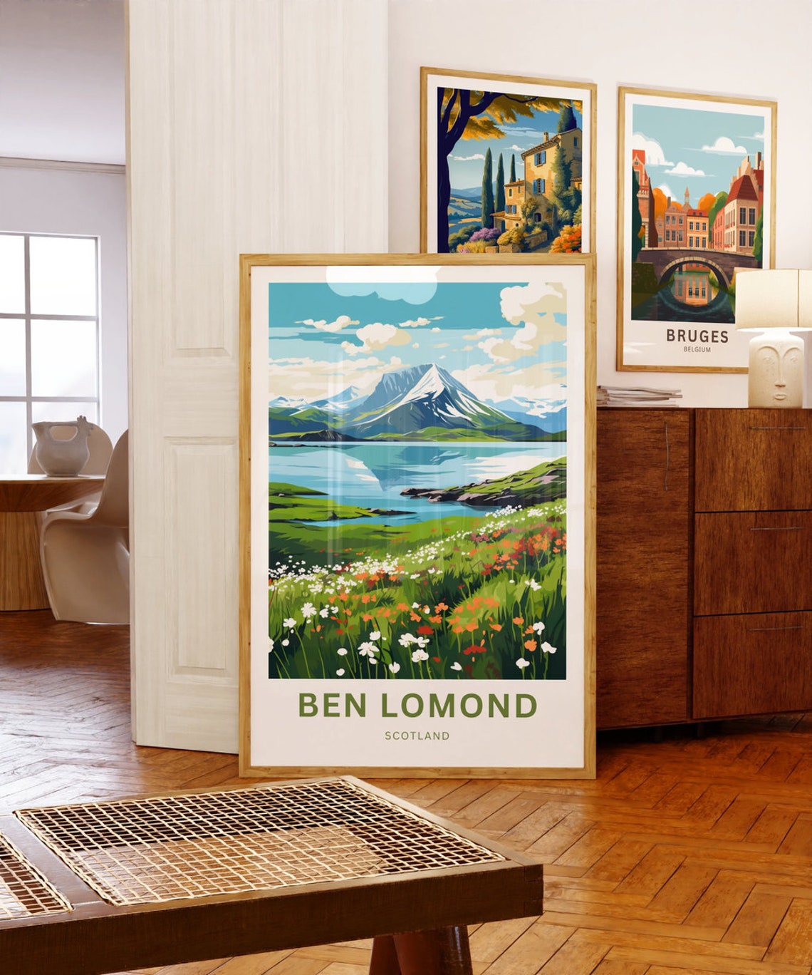 Personalized Ben Lomond Scotland Alpine Meadow Custom Poster - Image 5
