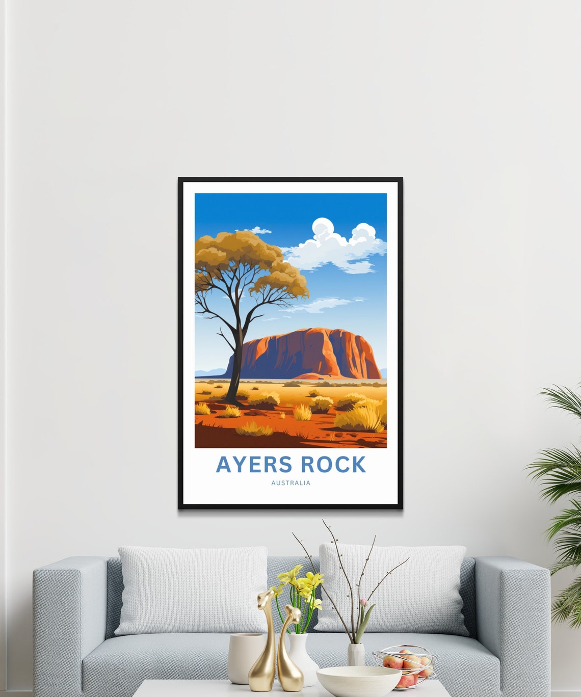Ayers Rock Uluru Australia Red Desert Landscape Travel Poster - Image 3