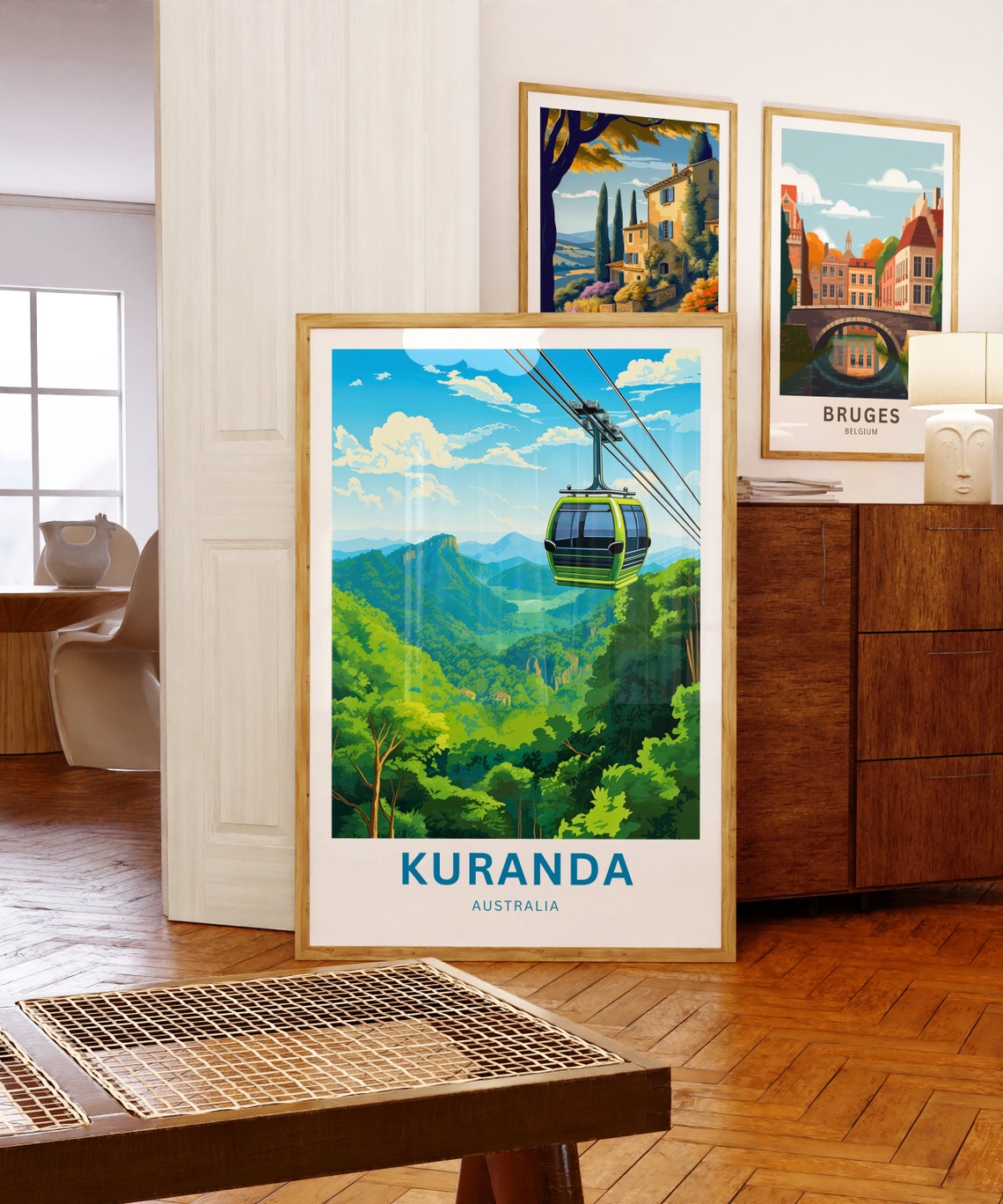 Kuranda Australia Cable Car Rainforest Valley Travel Poster Gift - Image 5
