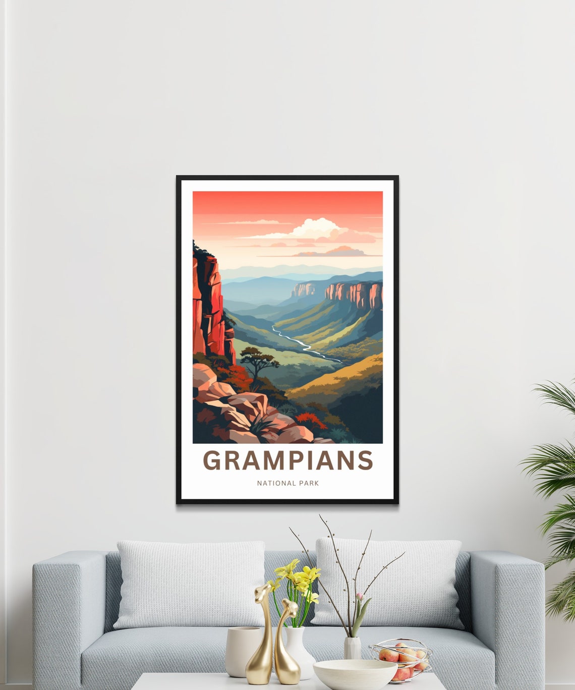 Personalized Grampians National Park Red Cliffs Valley Travel Poster - Image 3