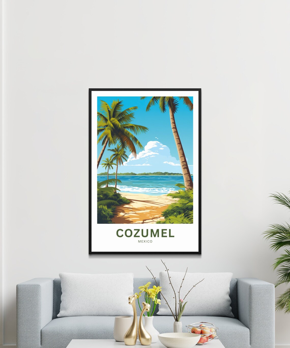 Cozumel Travel Poster, Mexico Present Gift - Image 3