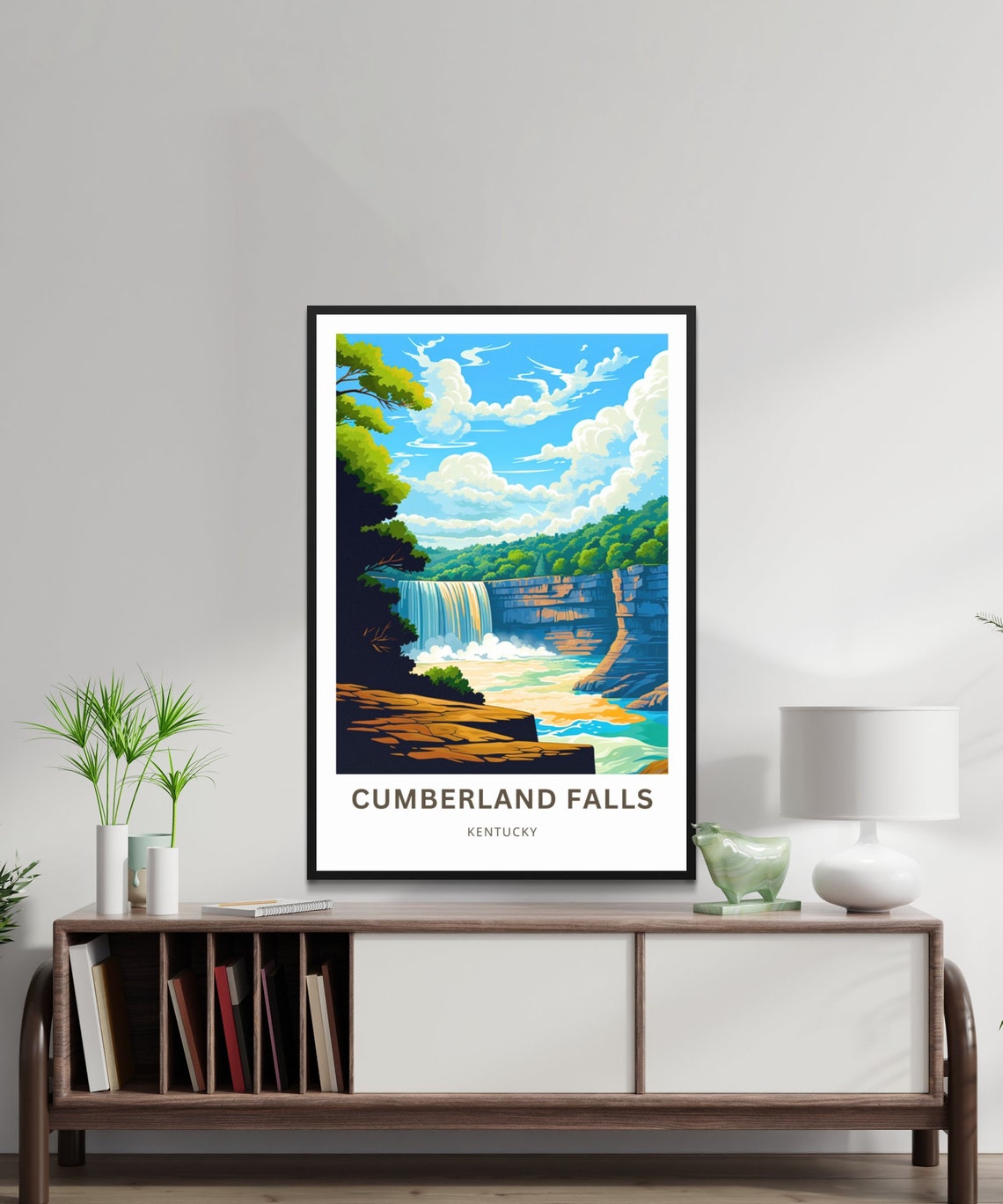 Cumberland Falls Kentucky Waterfall Gorge Nature Travel Poster - Image 2