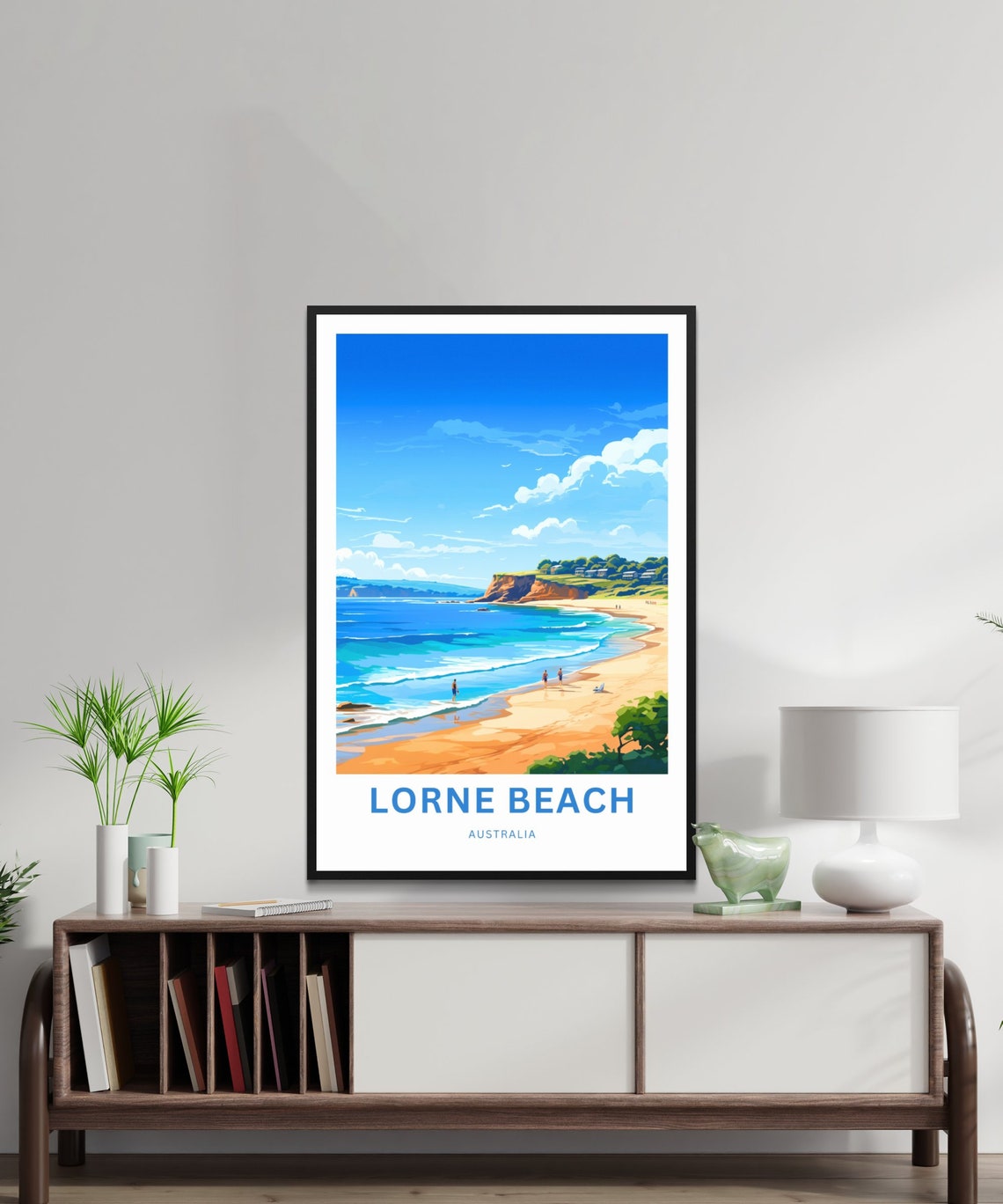 Lorne Beach Australia Turquoise Surf Waves Coastal Travel Poster - Image 2