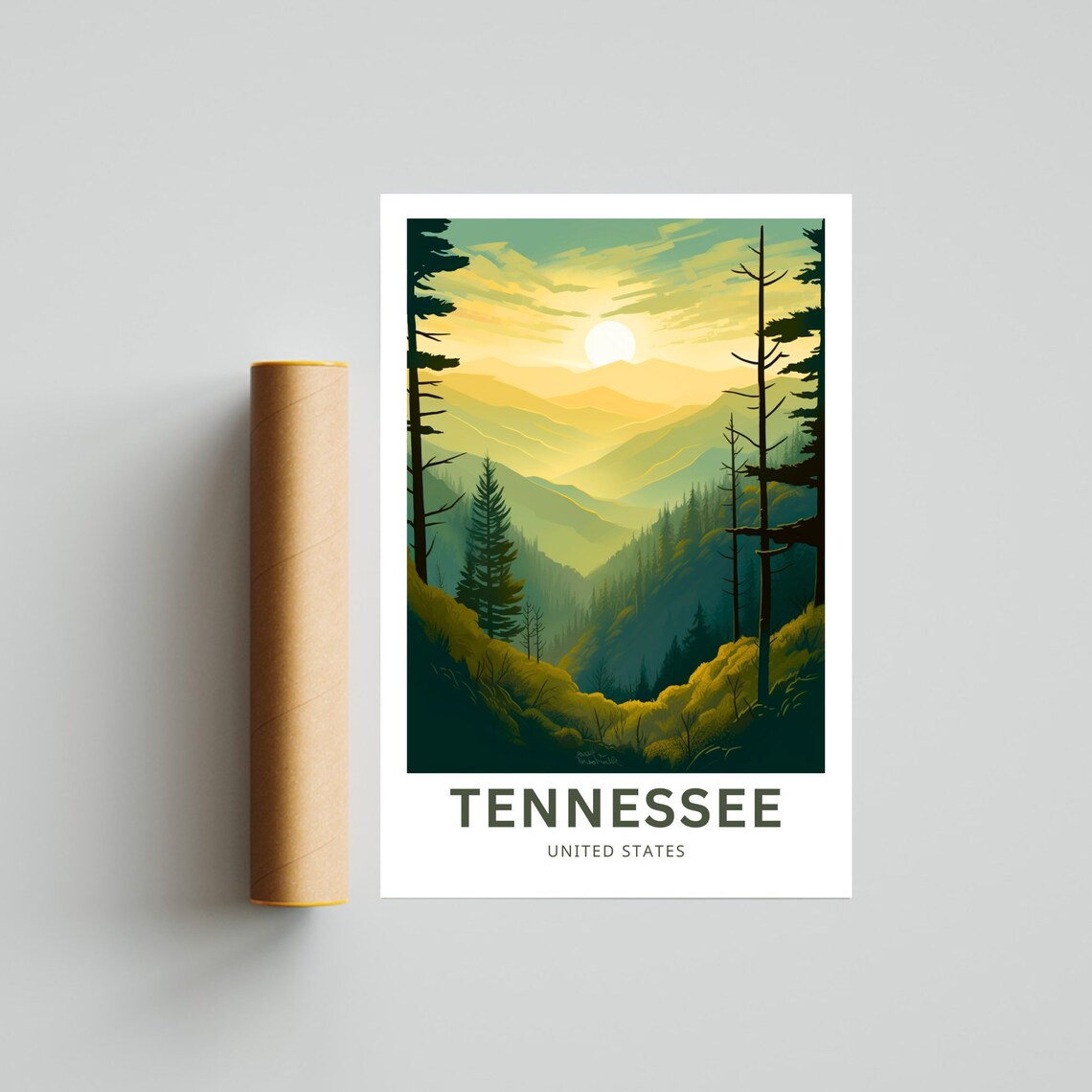 Tennessee United States Wall Art Poster - Image 4