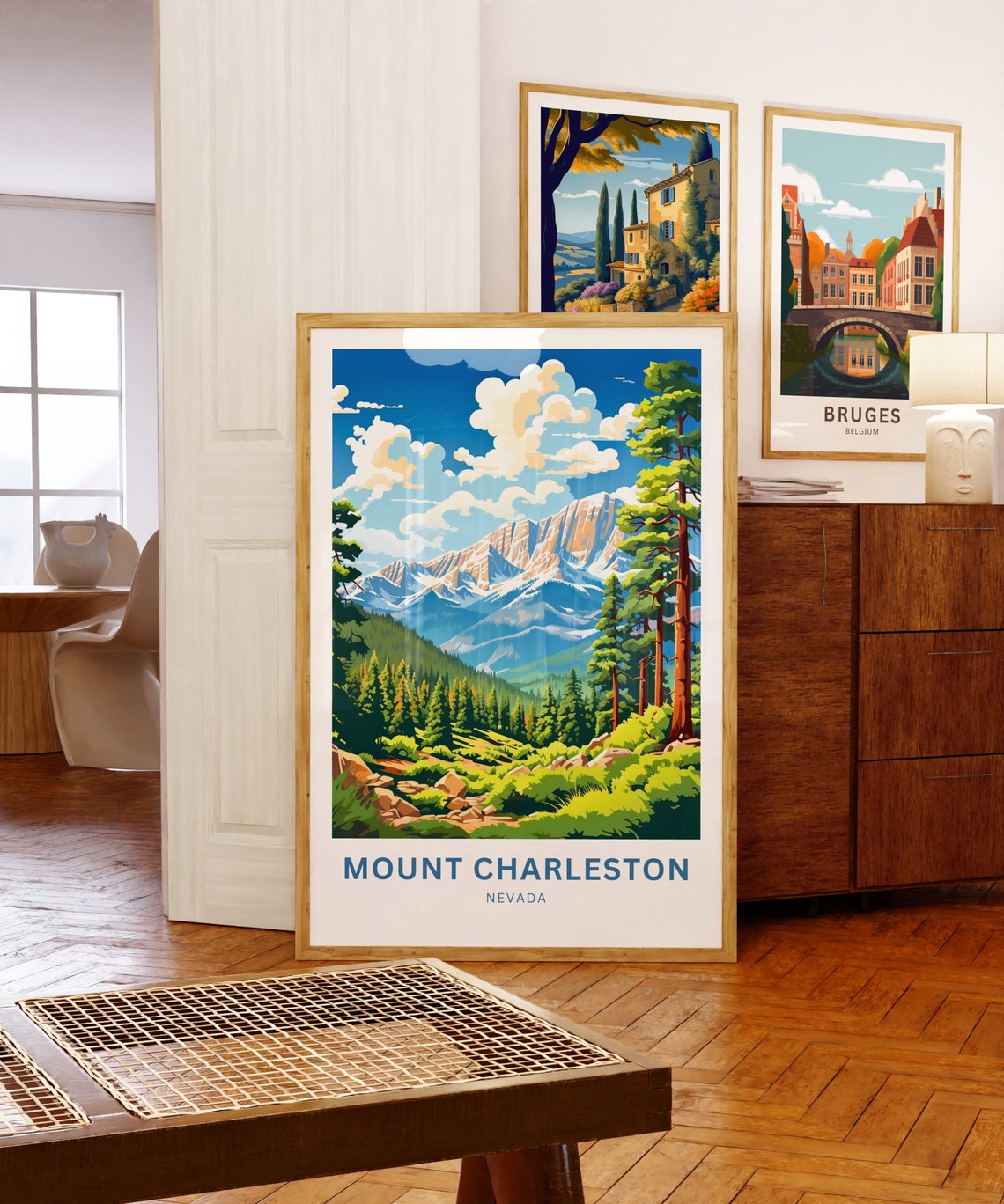 Personalized Mount Charleston Nevada Pine Valley Meadow Scene Poster - Image 5