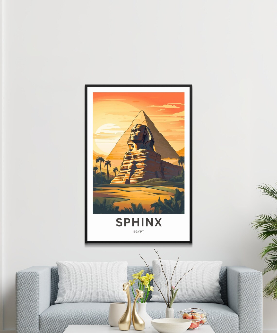 Sphinx Travel Poster, Egypt Wall Art Print - Image 3