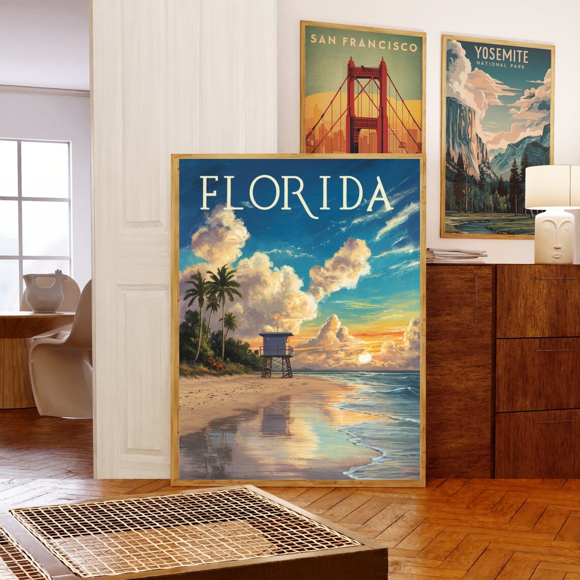 Florida Vintage Travel Poster Gift Wall Art Print - Image 5