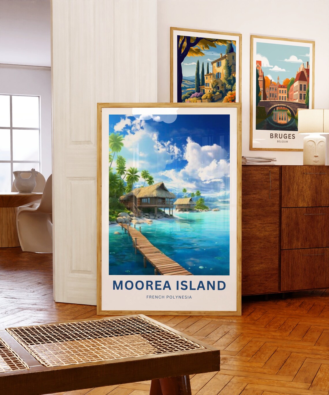 Moorea Island Travel Poster, French Polynesia - Image 5