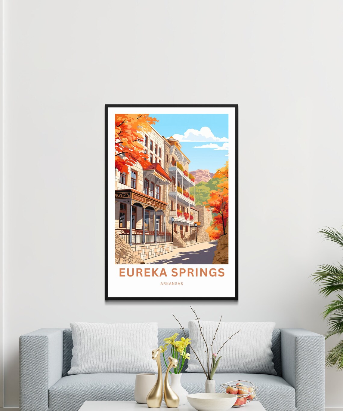 Personalized Eureka Springs Travel Poster, Arkansas Art Print - Image 3