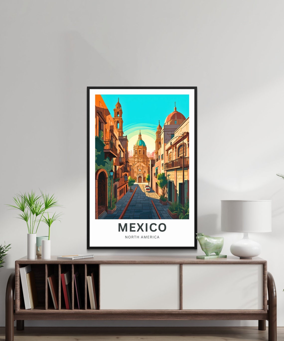 Mexico Travel Print Mexico Poster North America Wall Art Framed Present Gift North America Present - Image 4
