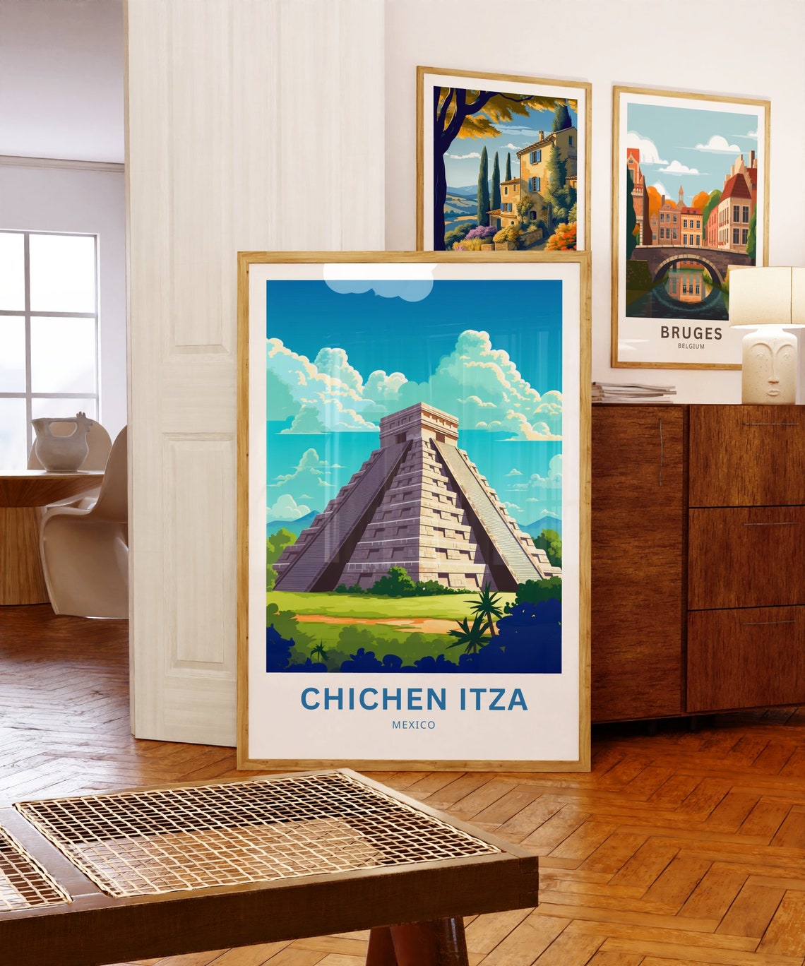 Personalized Chichen Itza Travel Print Chichen Itza Poster Mexico Wall Art Framed Present Gift Mexico Present - Image 5