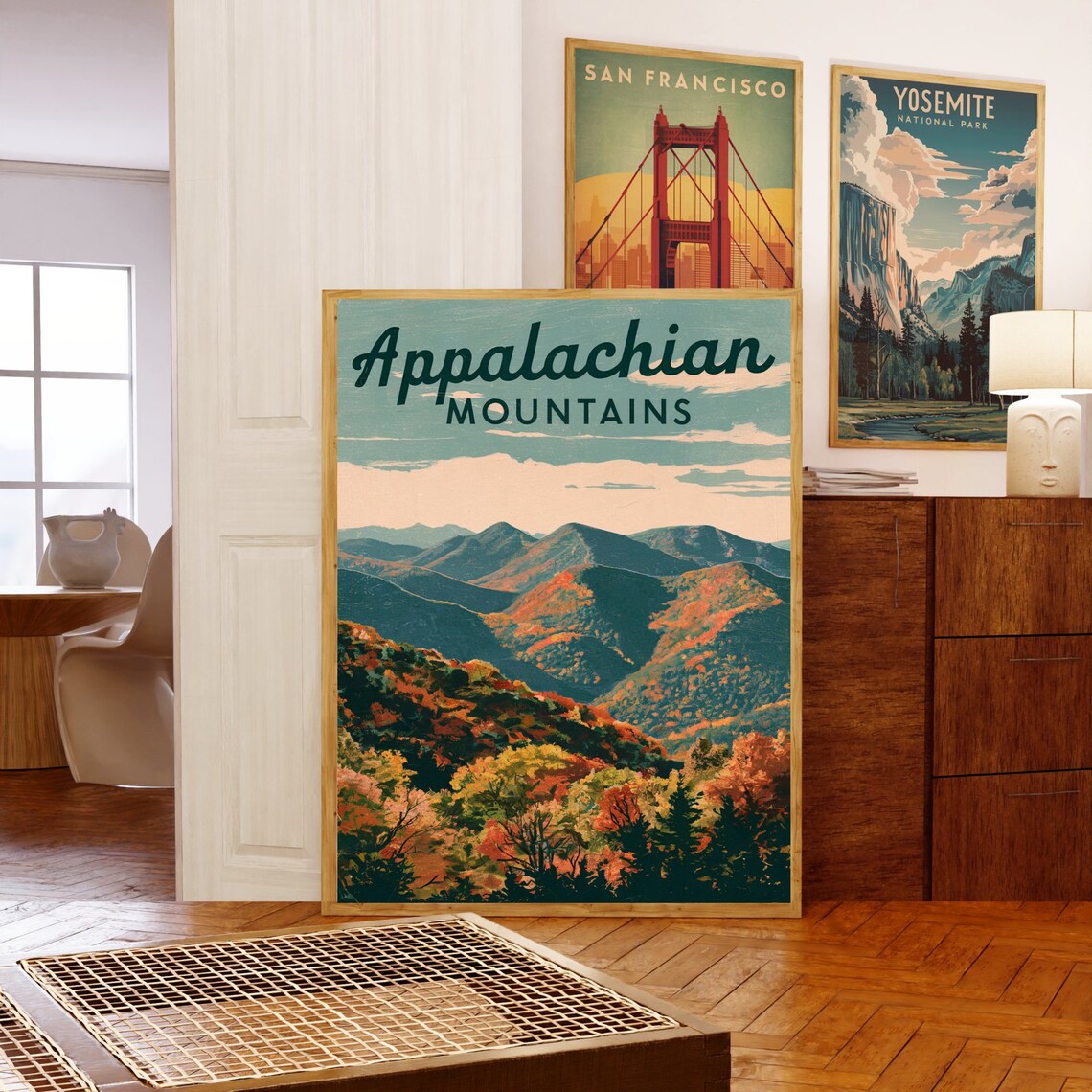 Appalachian Vintage Travel Poster, United States Art Print - Image 5