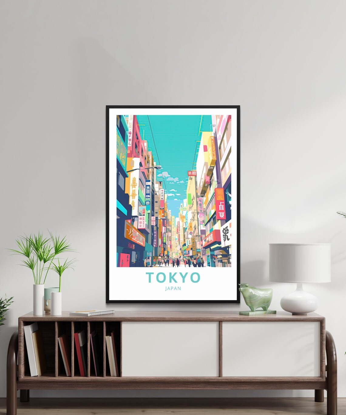 Tokyo Travel Print, Japan Street City Poster