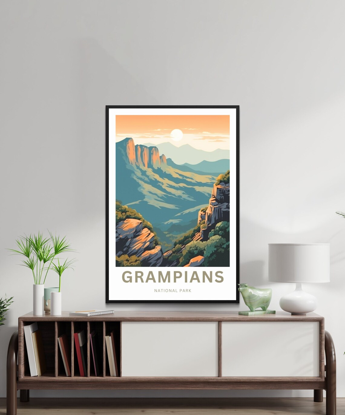 Grampians National Park Australia Sunrise Mountain Scenic Travel Poster - Image 2