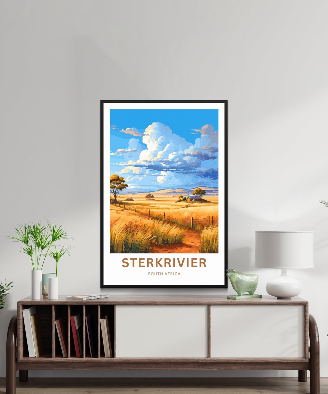 Sterkrivier South Africa Golden Wheat Fields Big Sky Farmland Poster - Image 2