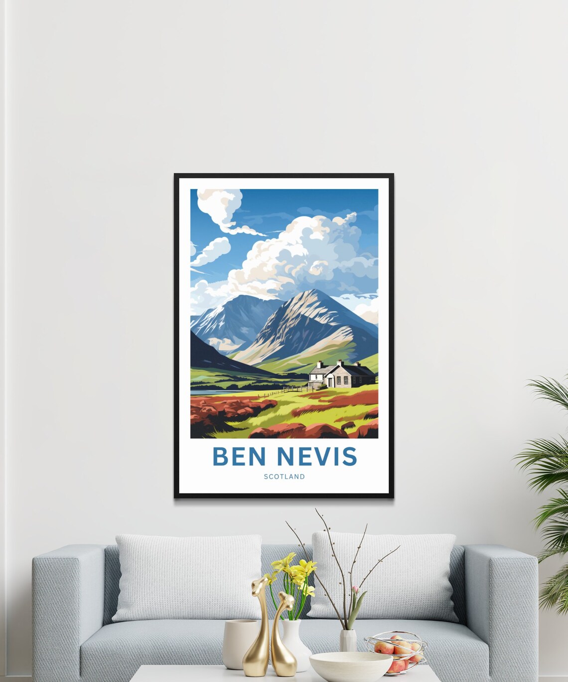 Personalized Ben Nevis Travel Poster, Scotland - Image 3