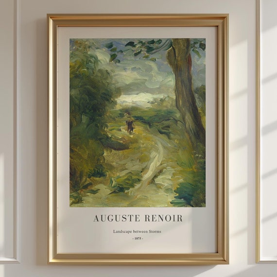 Auguste Renoir, Landscape Between Storms Art Print