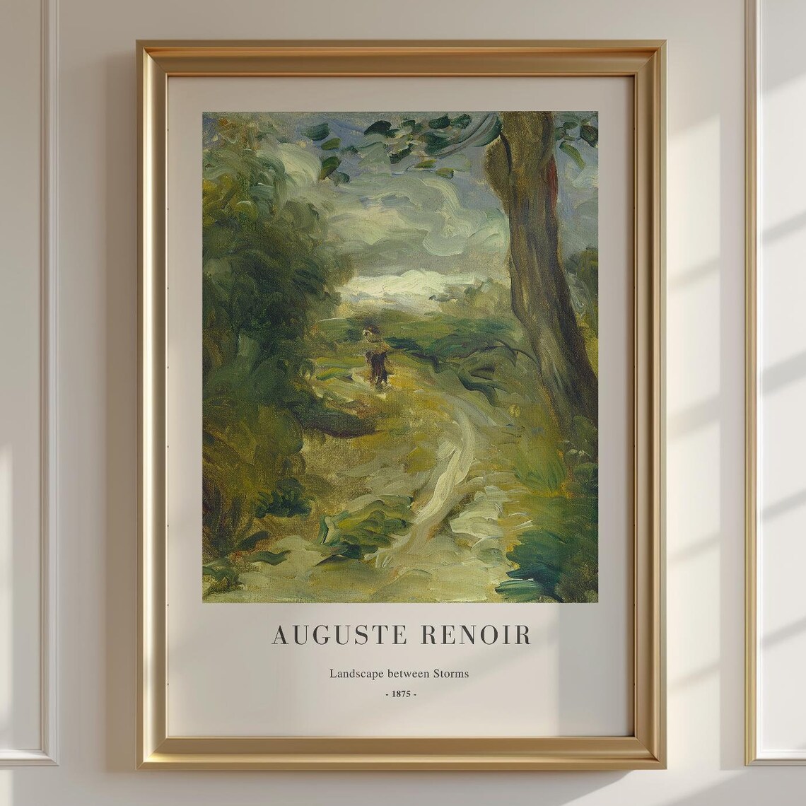 Auguste Renoir, Landscape Between Storms Art Print