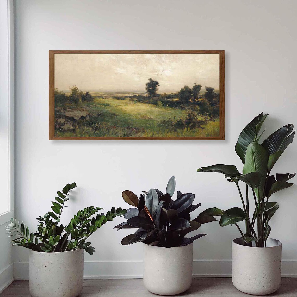 Vintage Panoramic Landscape, Rustic Country Nature Scene - Image 4