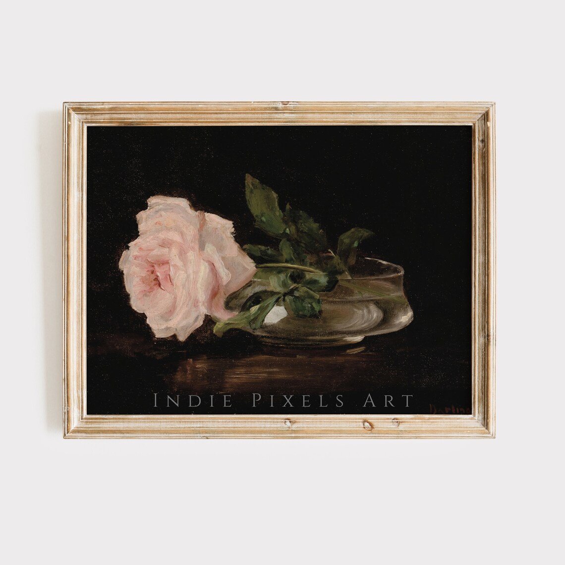 Moody Vintage Wall Decor Antique Art Moody Vintage Flower Print Dark Coquette Floral Still Life Oil Painting Art