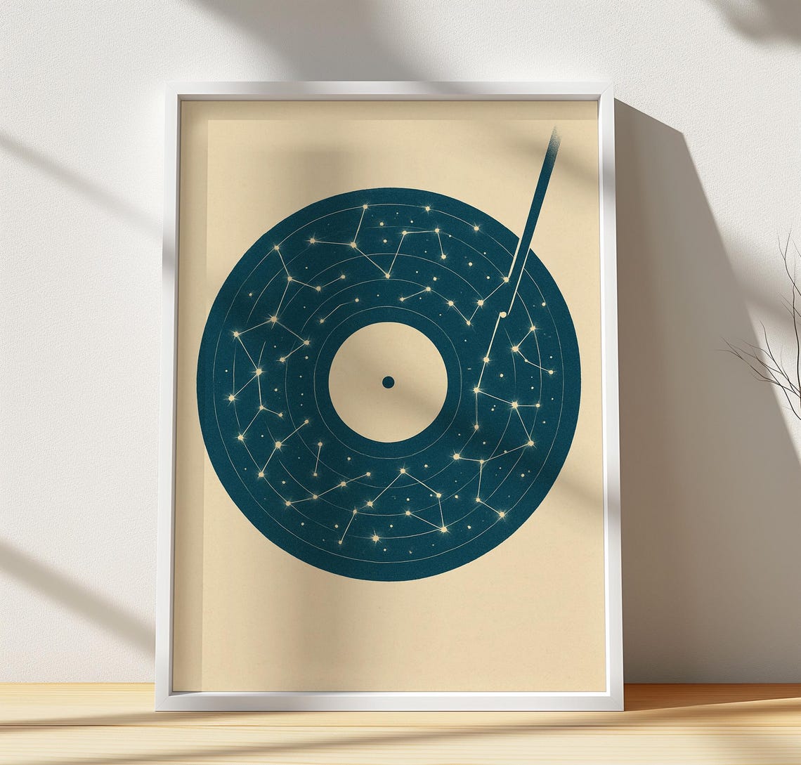 Constellation Vinyl Art Print Minimalist Celestial Astronomy Decor