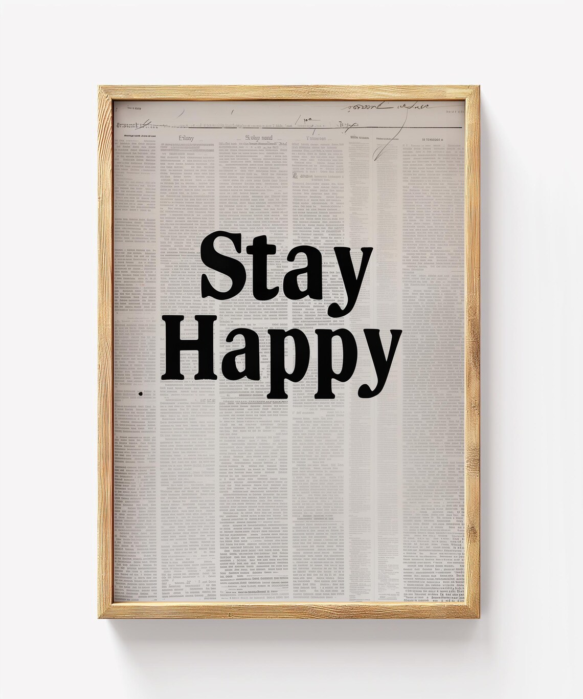 Stay Happy Poster Motivational Quote Print